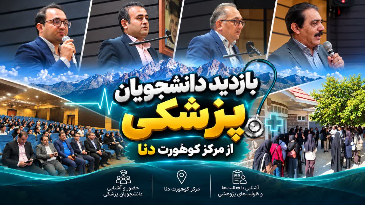 ازدید دانشجویان پزشکی از مرکز تحقیقاتی کوهورت دنا (سیسخت)