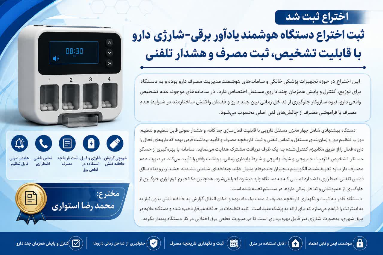 دﺳﺘﮕﺎه ﯾﺎدآﻭﺭ دﺍﺭﻭ اختراع شد